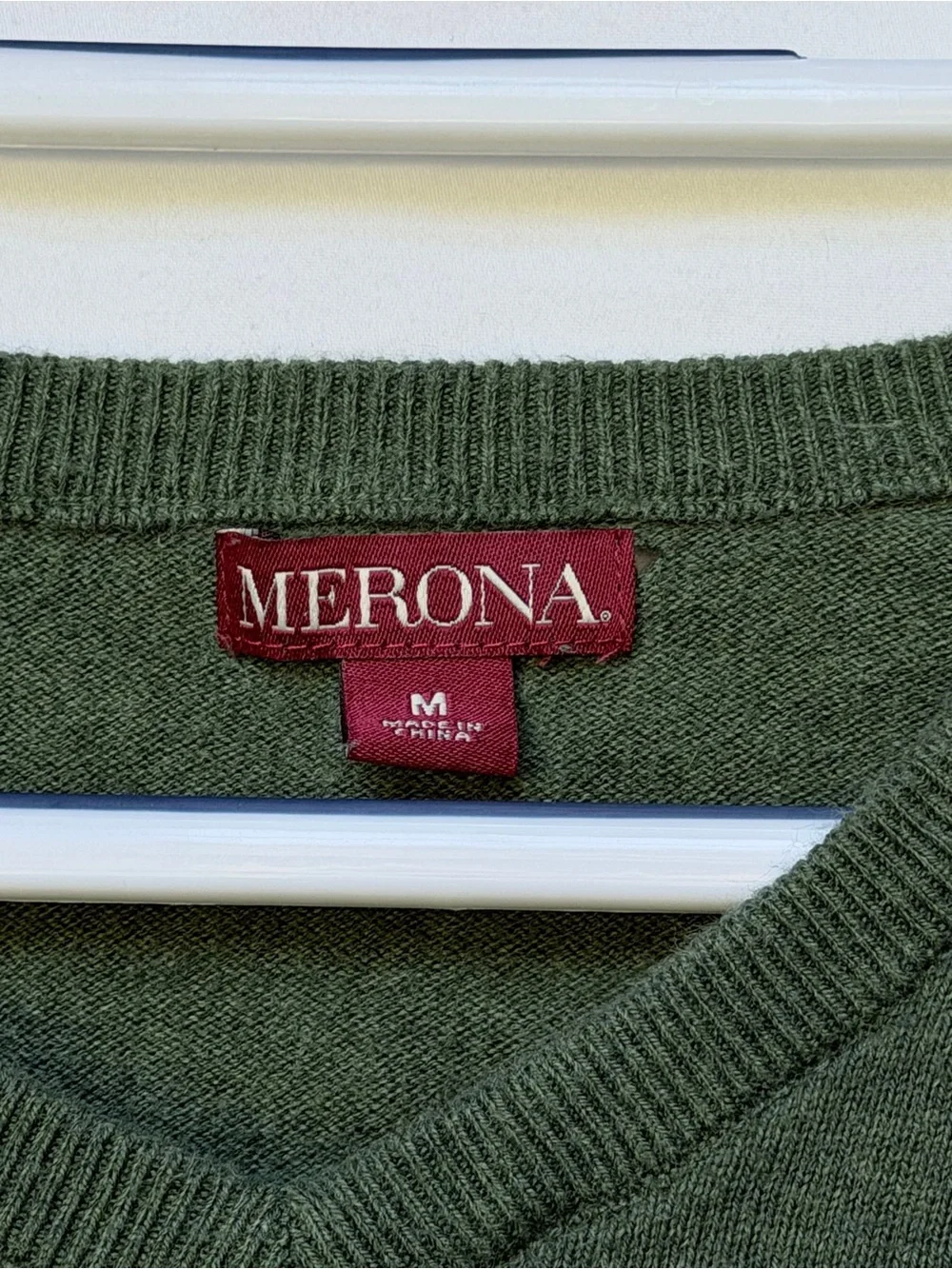 Merona Long Sleeve V-Neck Knit Pullover Sweater Size XL